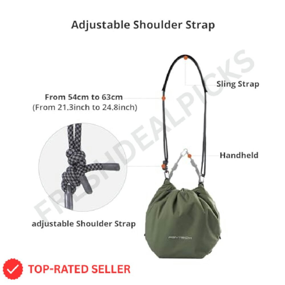 Leather Camera Bag Drawstring Pouch Minimal Chic … - image 6